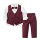 Children's Formal Suit Bow Tie Vest Three-Piece Set – Boys & Girls Dress Outfit | Canada & USA