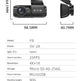 Product parameters diagram for a black dash camera, showing front and side views with dimensions 98.5mm, 40.