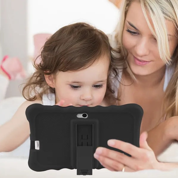 Shock-resistant Silicone Snap-on Case With Stand For 7' Tablets EX-STOCK