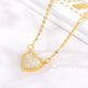 Romantic Heart Necklace Copper Zircon Pendant Necklace for women - EX-STOCK CANADA