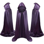 Halloween Cloak Costumes Wizard Cloak For Children Hooded Capes Mantle Black Party Decoration EX-STOCK
