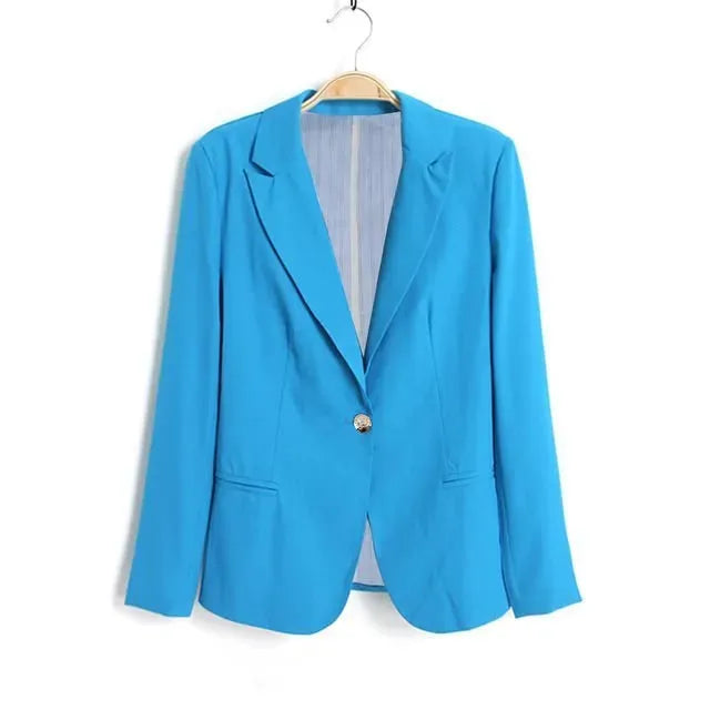 Office Ladies Black Formal Blazer Women Work Suit - EX-STOCK CANADA