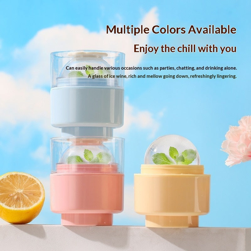 Ice Ball Mold – Quick-Freeze Sphere Maker for Cocktails & Whiskey Drinks