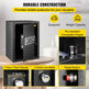 Safe Box, 2.1 CU.FT Fingerprint Safe Box For Money  2 Keys & Digital Keypad, Q235 Steel Safe Box For Storing Cash, Jewelry, Pistols, Documents, Watches In Home & Office & Hotel EX-STOCK