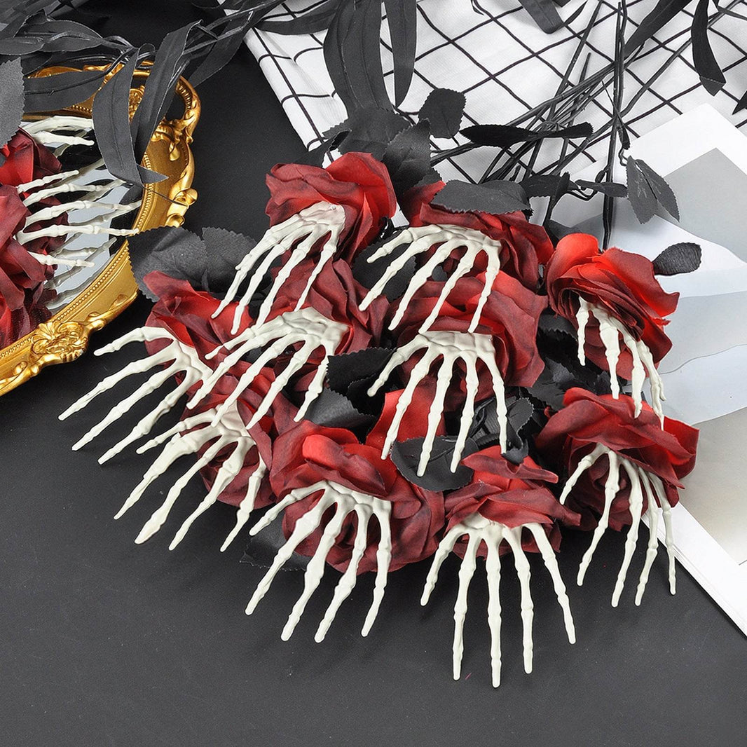 Halloween Skull Hand Rose Horror Decoration Ornaments EX-STOCK