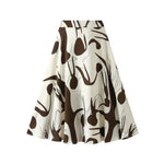 Summer New High Waist High-end Figure Flattering A- Line Flared Vintage Midi Skirt - EX-STOCK CANADA