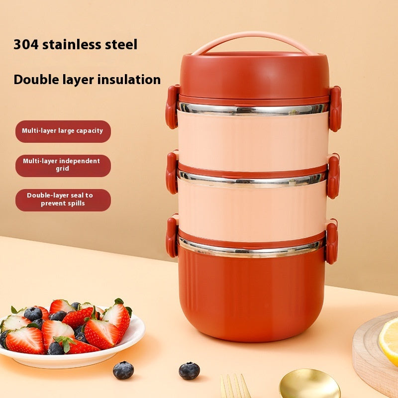 304 Stainless Steel Lunch Box Modern Simplicity EX-STOCK