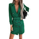 Fashion Printing Plaid mini  Blazer Dress Women - EX-STOCK CANADA