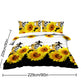 3 Pieces Black And White Background Sunflower Duvet Cover Set Yellow Flower Polyester Bedding Set For Adults Bedroom Decor Twin Full Queen King Size EX-STOCK Canada 