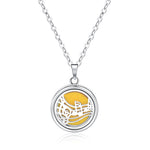 Open Round Hollow Perfume Box Necklace - EX-STOCK Canada