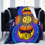 Halloween Witch Blanket Flannel Blanket EX-STOCK Canada 