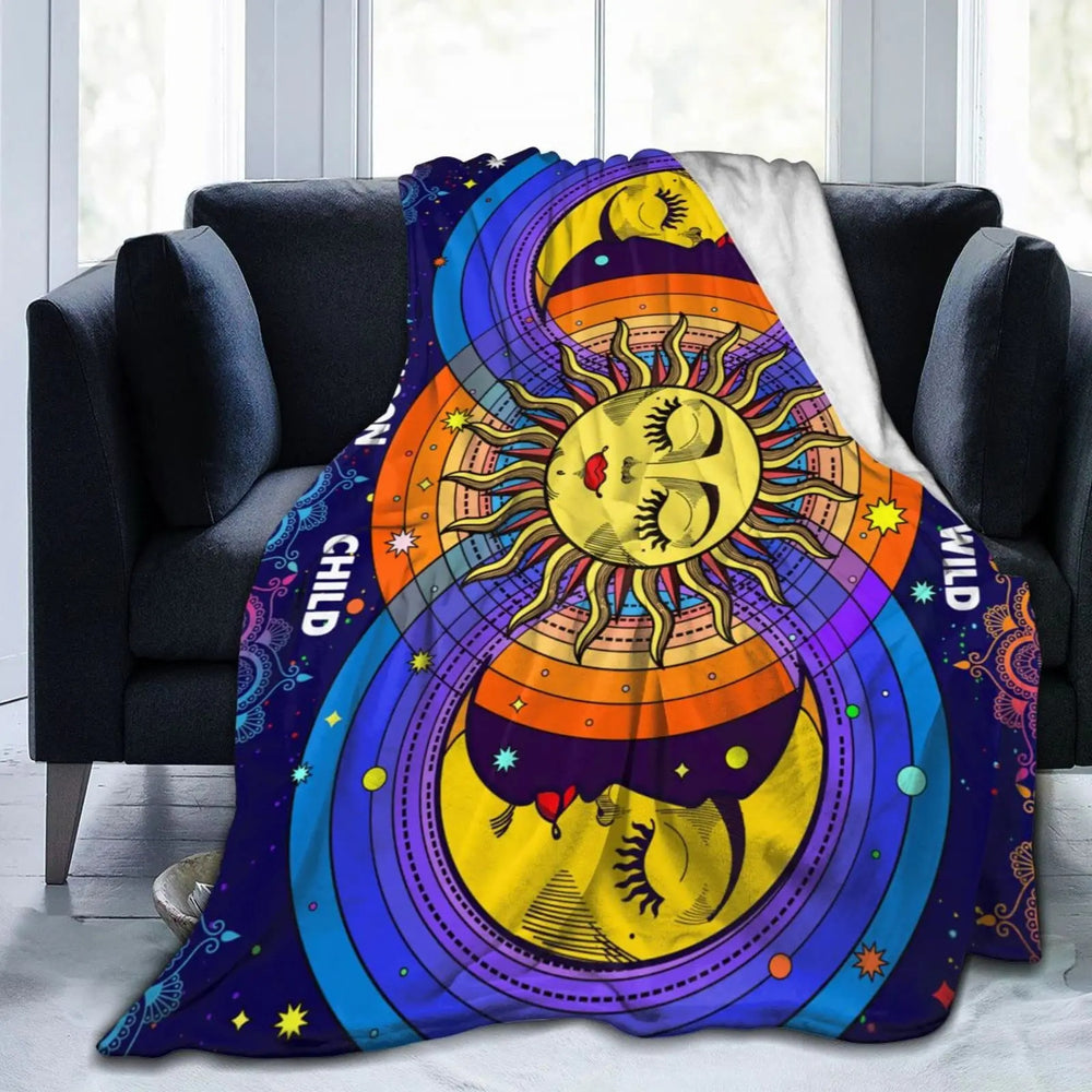 Halloween Witch Blanket Flannel Blanket EX-STOCK Canada 