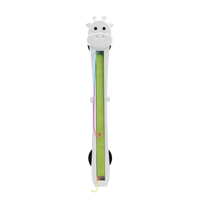 Toy with a giraffe design on a white background