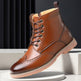 Men's British Martin Boots – High-Top Business Casual Leather Shoes
