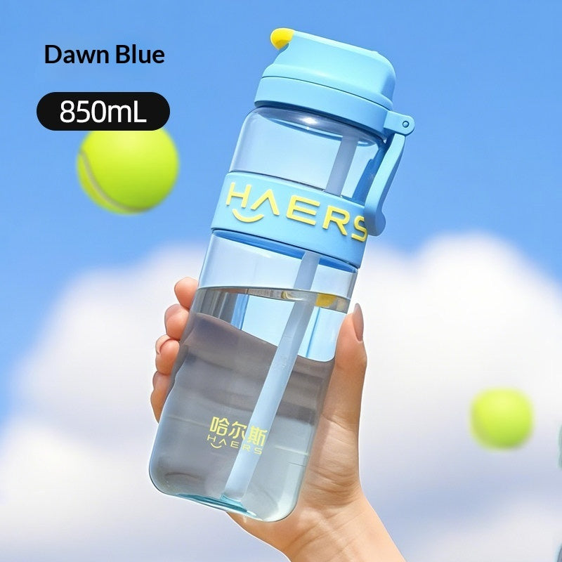 HAERS 850ml Tritan Water Bottle with Hidden Straw – BPA-Free, Heat-Resistant | 4 Colours 6