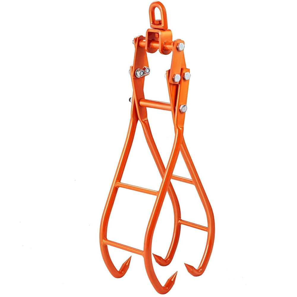 Timber Claw Hook, 36 Inch 4 Claw Log Grapple For Logging Tongs, Swivel Steel Log Lifting Tongs, Eagle Claws Design With 3307 Lbs 1500 Kg Loading Capacity For Tractors, ATVs, Trucks, Forklifts EX-STOCK
