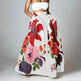 High Waist Maxi Prairie Floral Long Summer Skirt - EX-STOCK CANADA