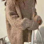 Autumn Winter Twist Knitted Pullover Sweater for WOMEN