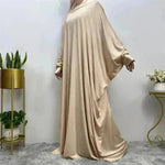 Batwing manga llanura abaya para mujeres arabarab eid jalabiya para mujeres ropa islámica para mujeres
