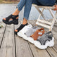 Summer Fishmouth Chunky Wedge Sandals Women's Casual Breathable Footwear Daily Shoes 
