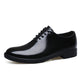 Men's Business Formal Leather Shoes – Cowhide Round Toe, Sizes 36–49