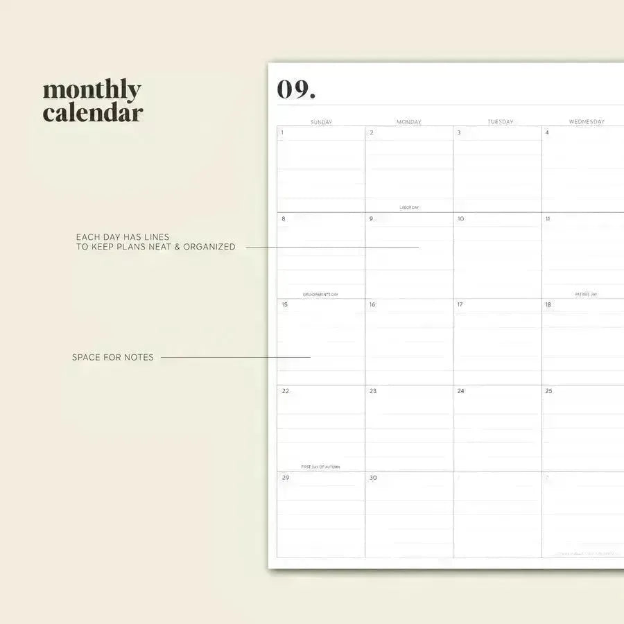 24to25 Daily Planner Annual Planning Notebook