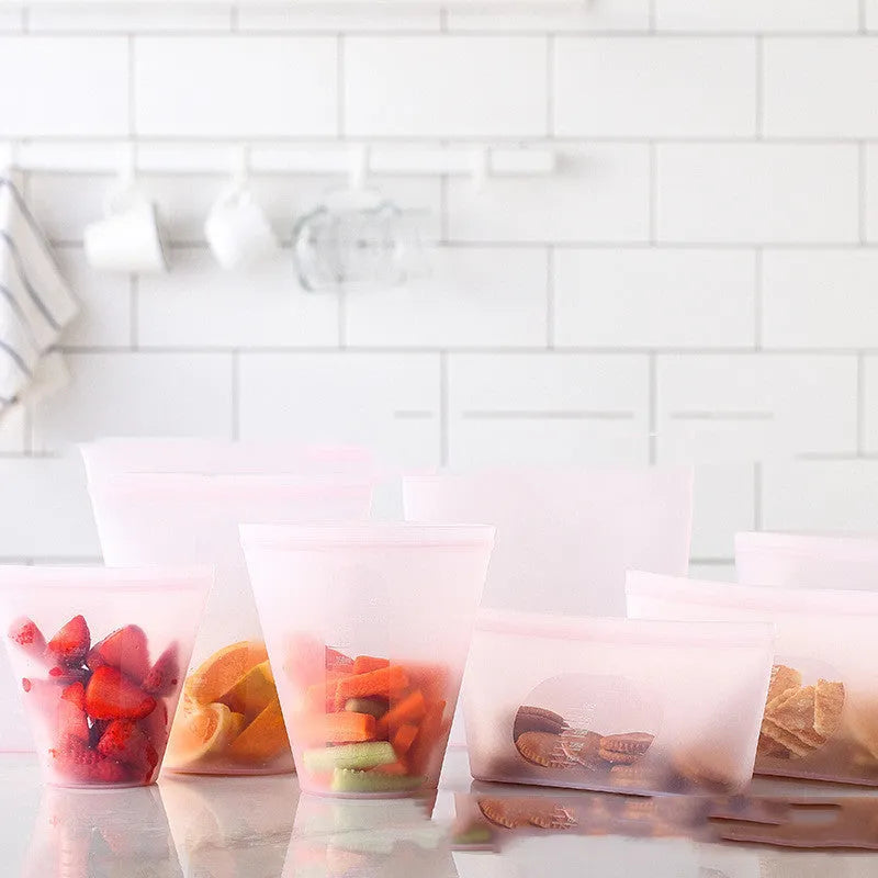 Silicone Refrigerator Food Storage Vacuum Seal Bag - EX-STOCK CANADA