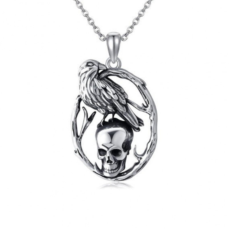 Creative Retro Halloween Skull Pendant Necklace EX-STOCK