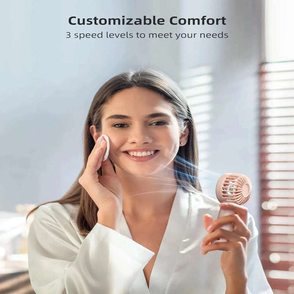 Mini Handheld Fan Cooling Fans For Home Office Travel Outdoor And Camping A Battery Operated Small Fan - EX-STOCK CANADA