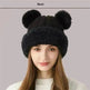 Women Winter Cute Fur Ball Knitted Beanie Hat Outdoor - EX-STOCK CANADA