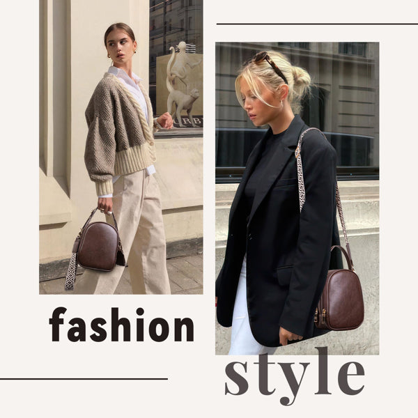 Bolso bandolera pequeño para mujer con asa y correa ajustable, bolso cruzado para teléfono celular con 2 bolsillos con cremallera - CaféEX-STOCK Canada 