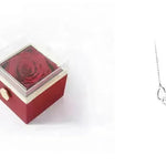 Fashion Acrylic Rotating  Valentine  Rose Jewelry gift  Box - EX-STOCK CANADA