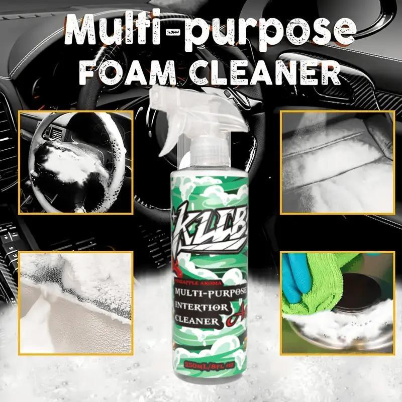 Car Interior Foam Cleaner, No-clean, Seat Leather, Ceiling, Dashboard Fabric Cleaning, Neutral Multi-functional EX-STOCK