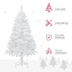 4ft Artificial Christmas Tree With Pine Realistic Branches, Auto Open, For Indoor Decoration, White EX-STOCK Canada 