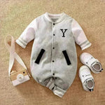 Baby One-piece Spring And Autumn Romper Baseball Uniform cloth - EX-STOCK CANADA