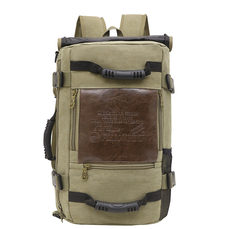 Men Canvas Backpack Huge Travel School Shoulder Computer Backpack Functional Versatile Bags Multifunctional Laptop Bag EX-STOCK Canada