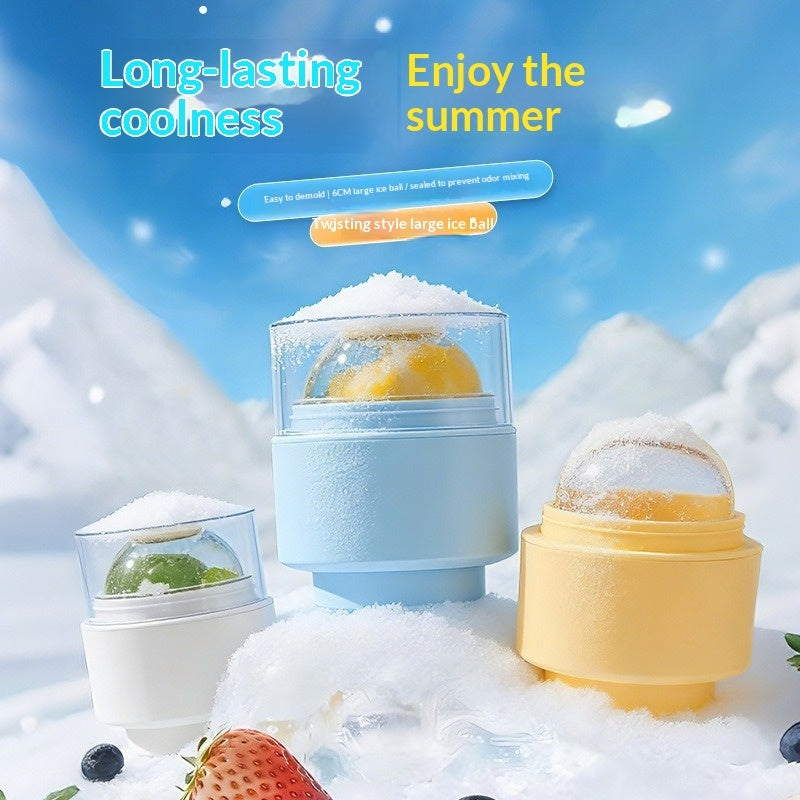 Ice Ball Mold – Quick-Freeze Sphere Maker for Cocktails & Whiskey Drinks