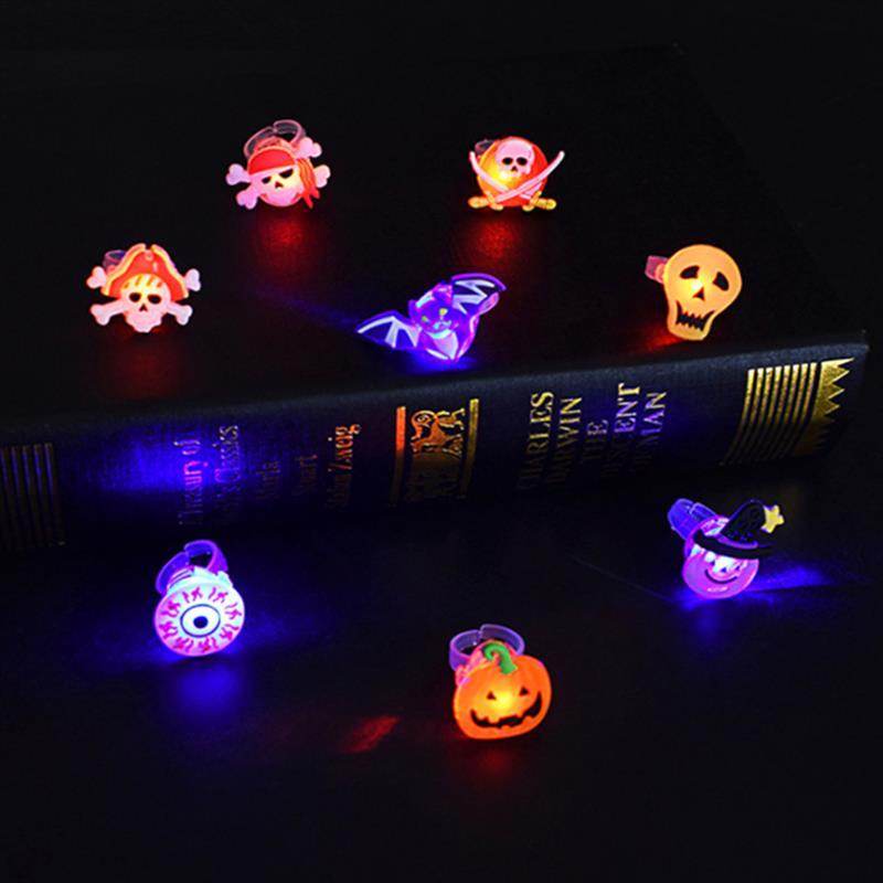 Halloween Decorations Halloween Glowing Brooch Ring EX-STOCK