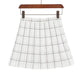 Mini Plaid Pleated High Waist Skirt A- Line Skirt - EX-STOCK CANADA