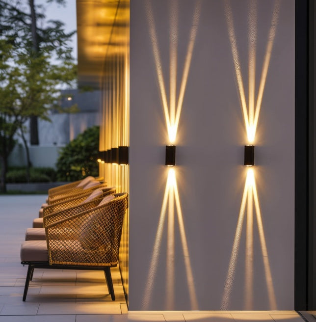 Outdoor Beam Wall Lights, Up And Down Lights, Waterproof Wall Lamp For Patio Yard Garden Poolside Frontdoor EX-STOCK