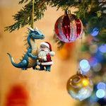 Decoraciones navideñas colgante dragón acrílico
