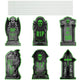 6Pcs Skull Or 6Pcs Tomb Or 5Pcs Black Cat Halloween Yard Sign Decorations Glow In The Dark For Haunted House Garden Yard And Scary Theme Party - EX-STOCK Canada