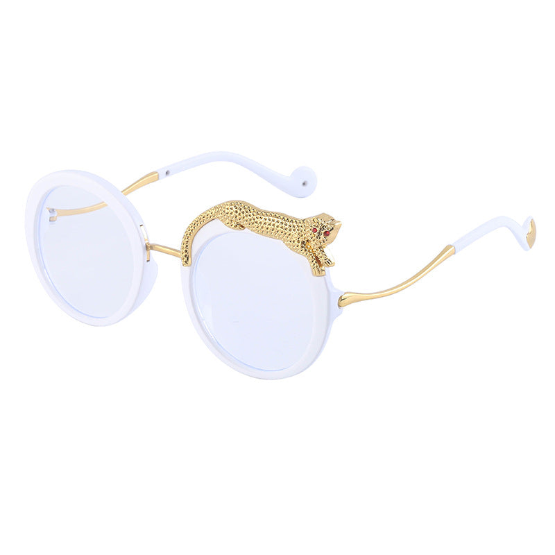 Women's Fashion Anti-blue Light With Diamonds Large Frame Sunglasses 