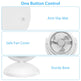 Air Circulator Desk Fan Portable Desktop Rechargeable Oscillating Fan With 4 Speeds 360 Degree Tilt Head Automatic Rotation Quiet 40dB Table Fan For Home Office Bedroom EX-STOCK