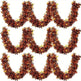 3Pack 6.56 Ft Halloween Tinsel Garland With Pumpkin Sequins Orange Black Mixed Colors Glitter Metallic Tinsel Decoration Twisted Garland For Halloween Thanksgiving Trick Or Treat Fall Party Supplies - EX-STOCK Canada