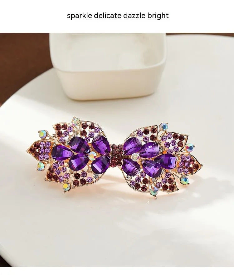 Rhinestone bow hair clip Accessories - EX-STOCK CANADA