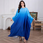 Large Size Women's Muslim Fashion Soft Satin Bat Dress - EX-STOCK Canada