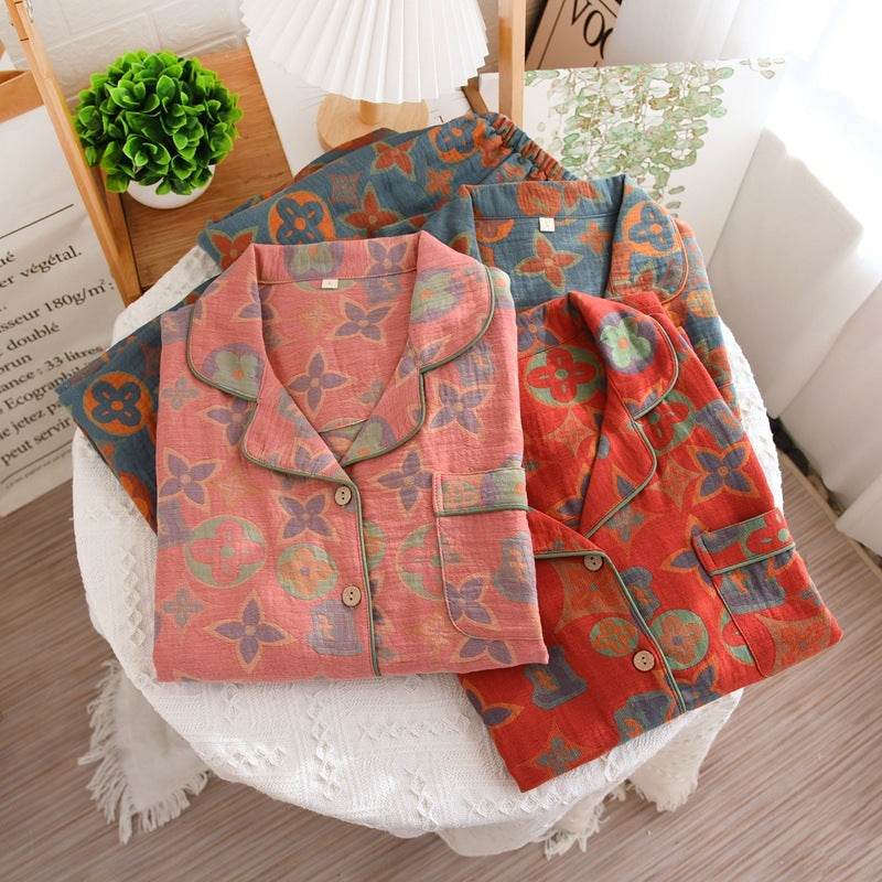 Retro New Pure Cotton Pajamas For Women EX-STOCK