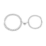 Magnetic Couple Bracelet Suit Cuban Link Chain