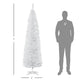 7' Pencil Christmas Tree, Slim Artificial Xmas Tree With Realistic Branches, Sturdy Metal Stand, White EX-STOCK Canada 